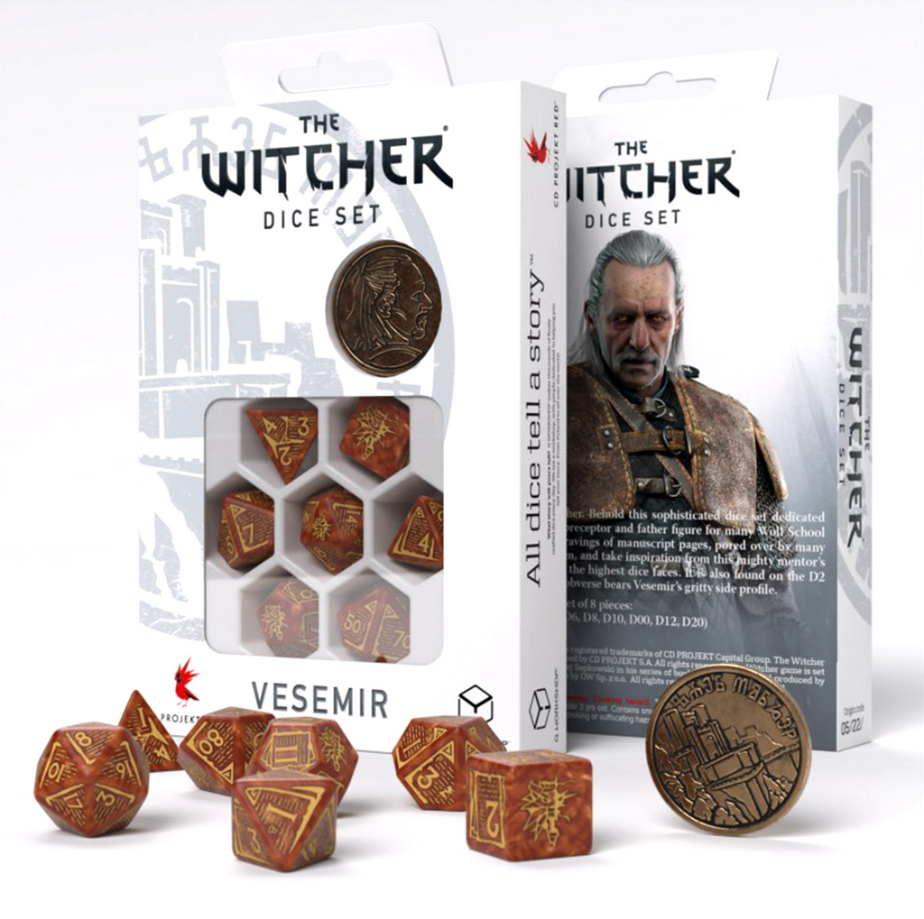 The Witcher Dice Set Vesemir The Wise Witcher Q workshop Q-Workshop