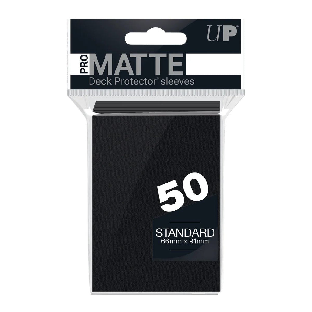 Pro-Matte Standard Deck Protector Sleeves 50 pcs. Black Ultra Pro Ultra PRO