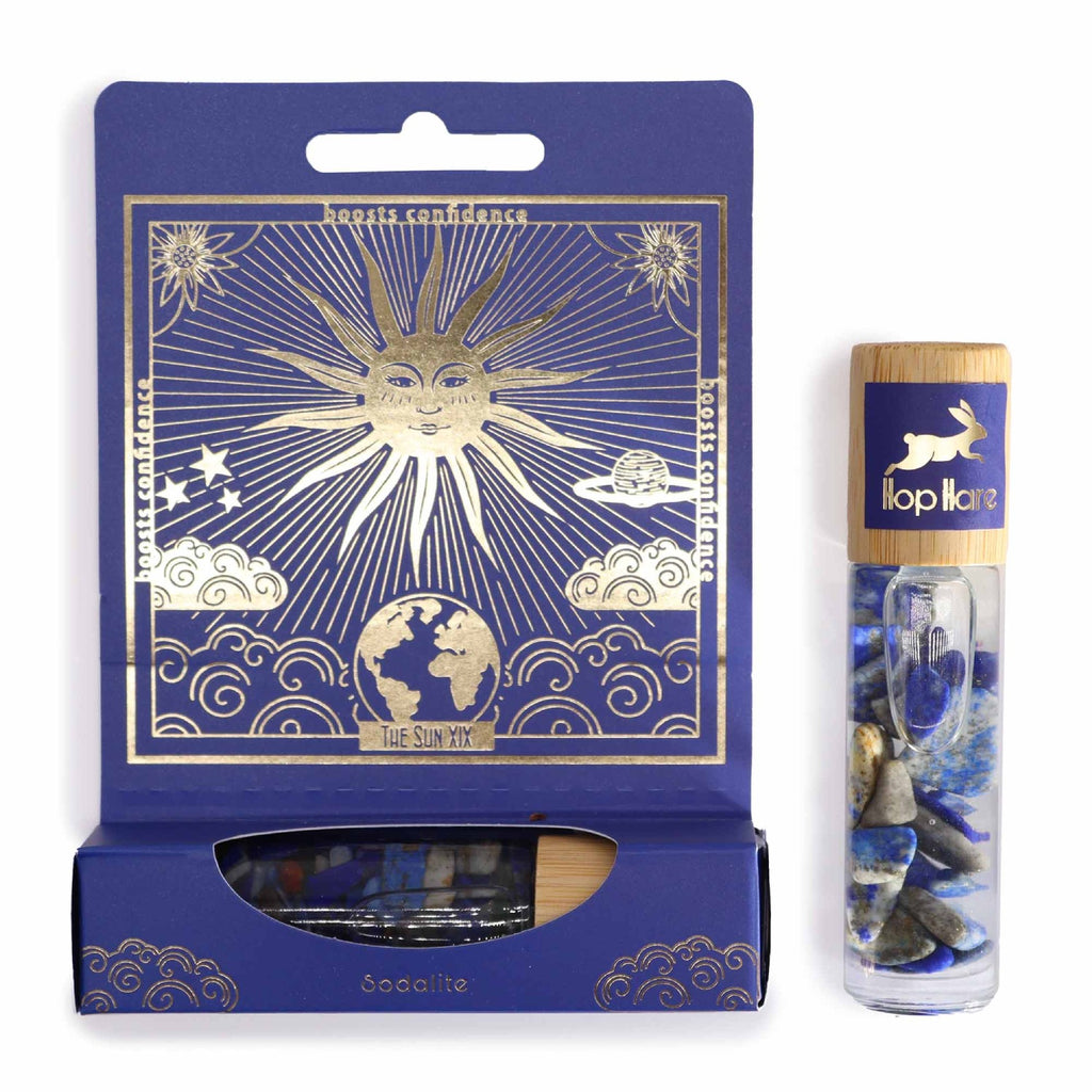 Tarot Roll-On The Sun – Sodalite with Lemongrass & Grapefruit Essential Oils Hop Hare Hop Hare