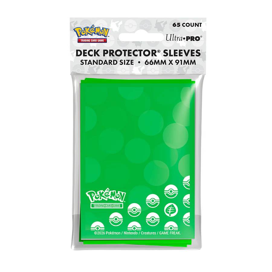 ultrapro card sleeves Energy Grass Type Deck Protector Sleeves 65ct Ultra Pro – CardsHouse