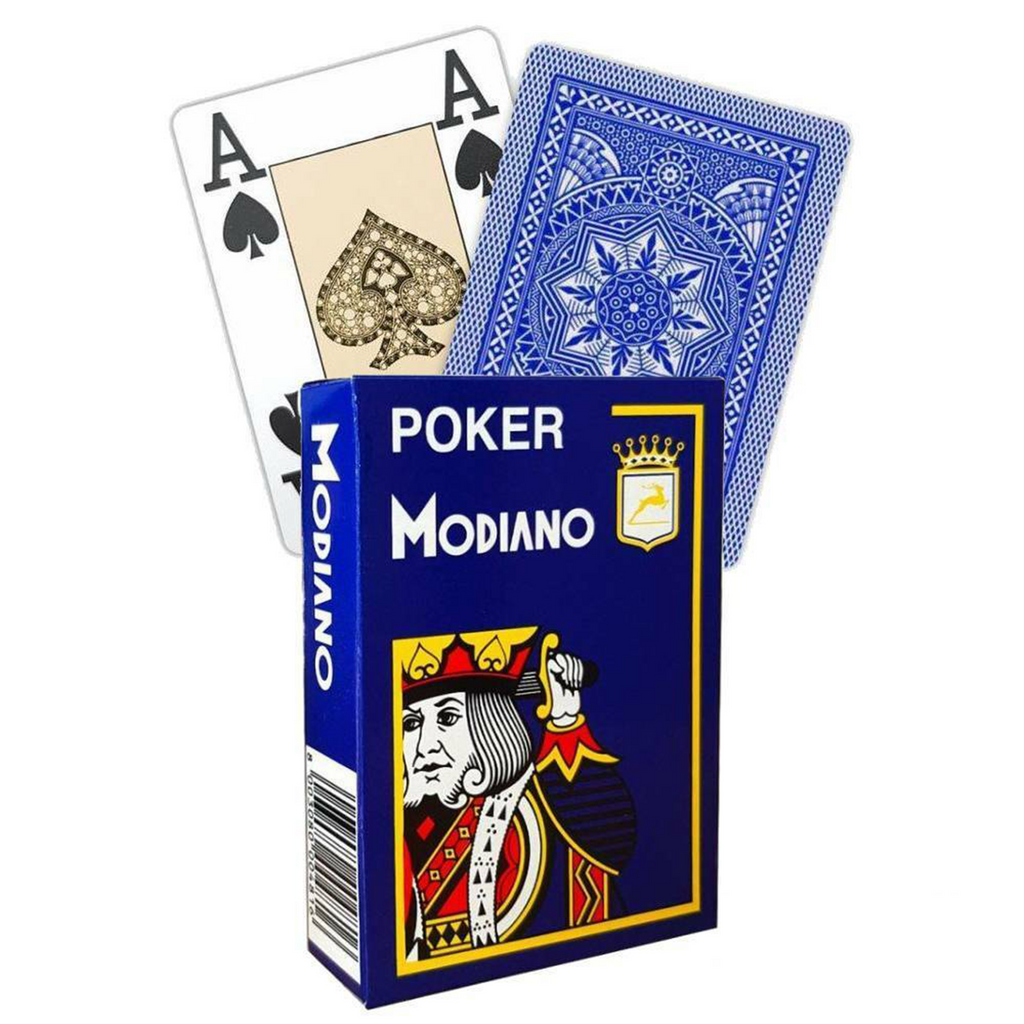 Poker playing cards (blue) Modiano Modiano