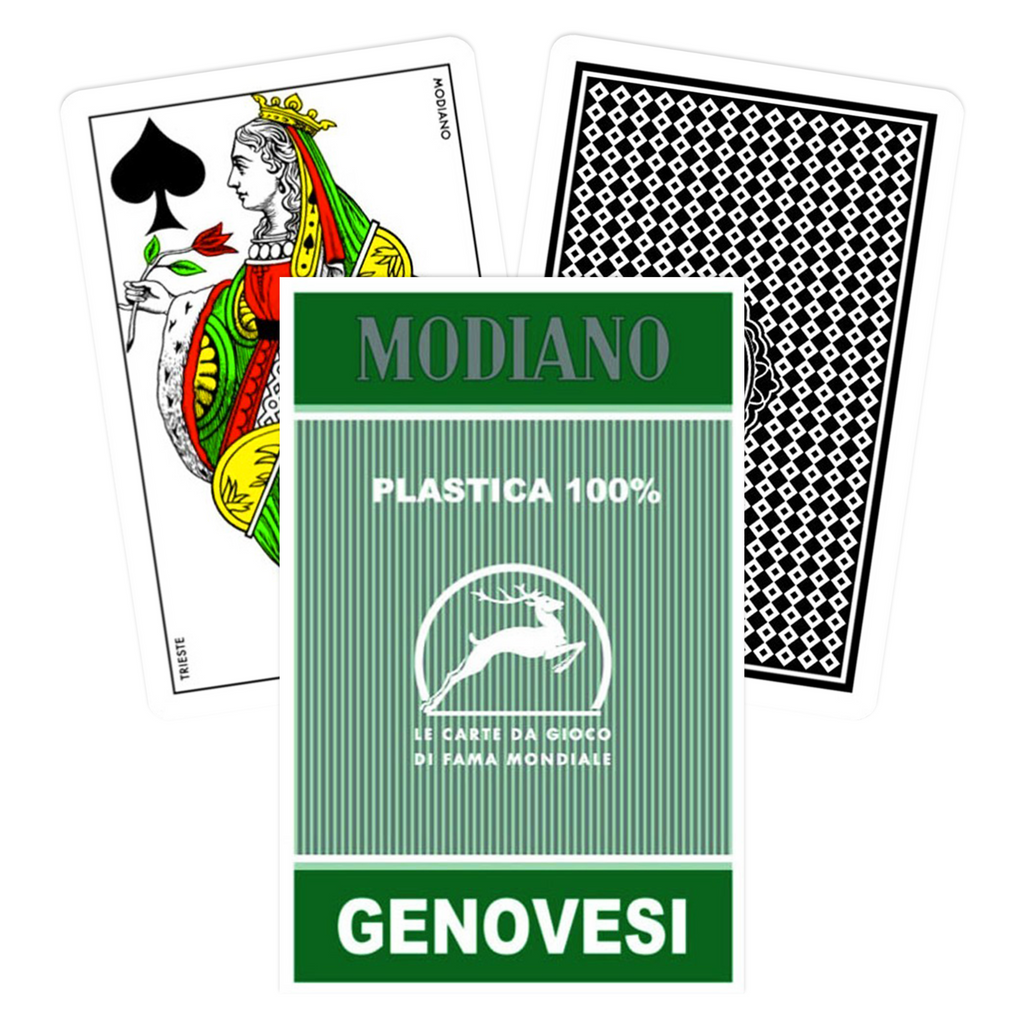 Modiano Genovesi Tarot Playing Cards Green Modiano