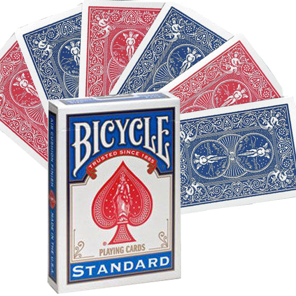 Bicycle Rider Double Back Red Blue cards Bicycle