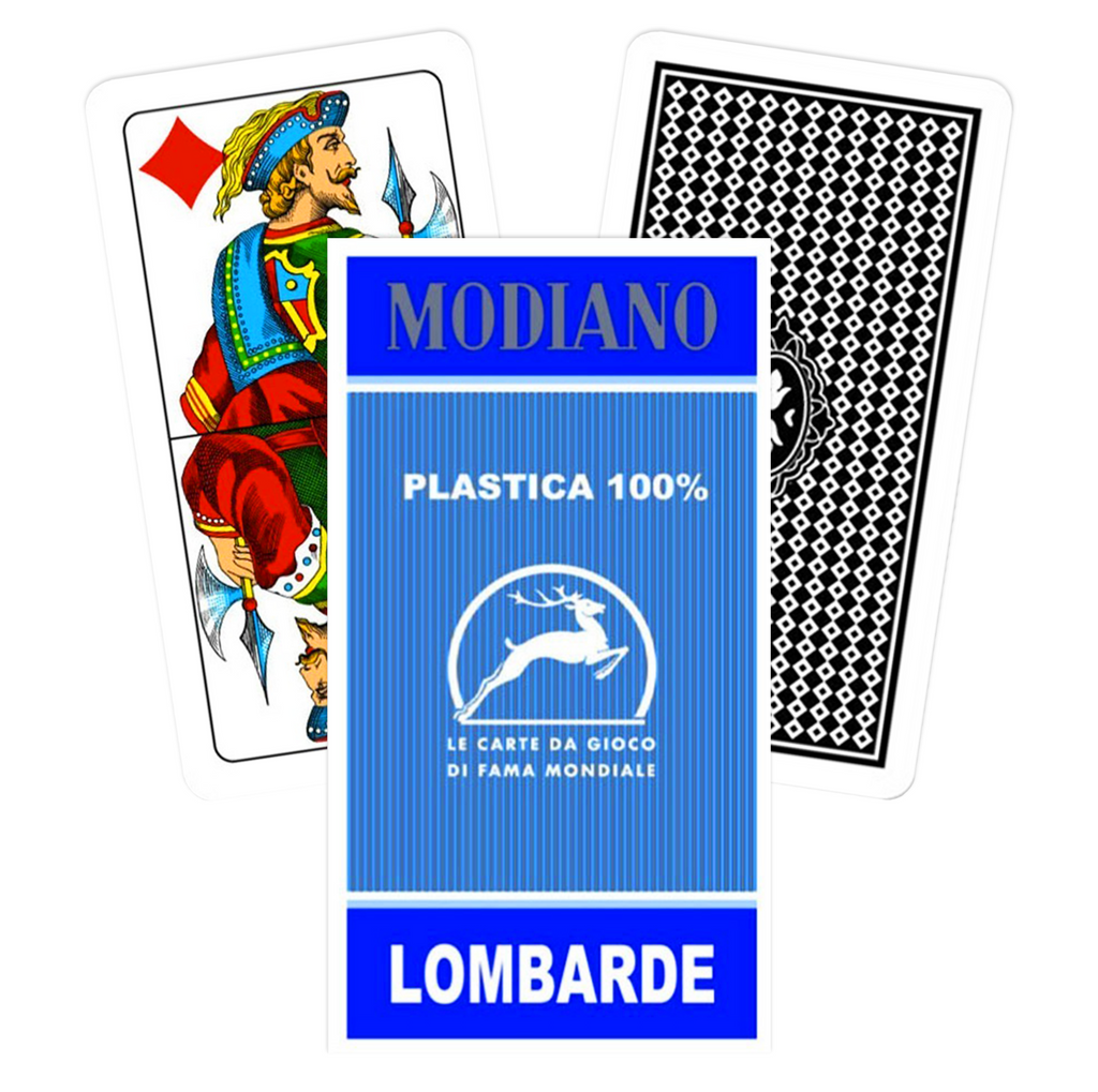Modiano Lombarde Tarot Playing Cards (Blue) Modiano