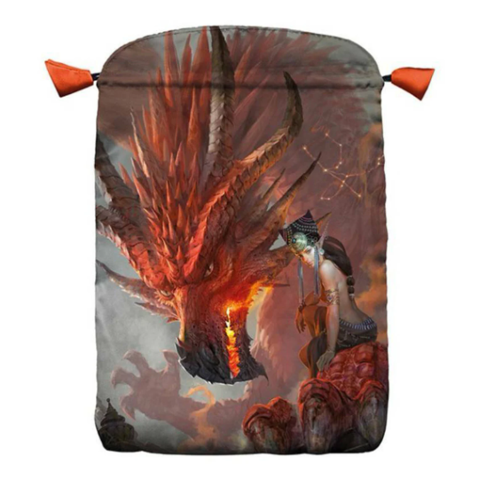 Star Dragons Satin Bag for Tarot Cards Lo Scarabeo Lo Scarabeo
