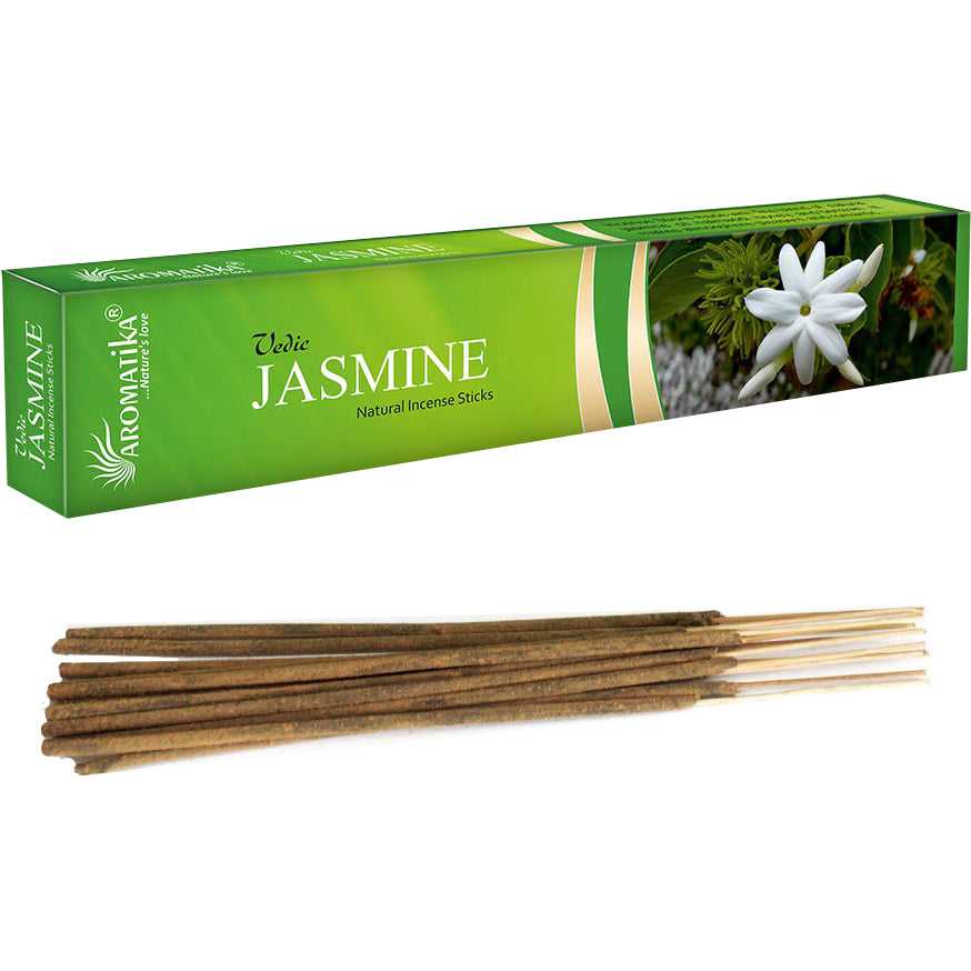 Vedic Jasmine Natural Incense Sticks Aromatika Aromatika
