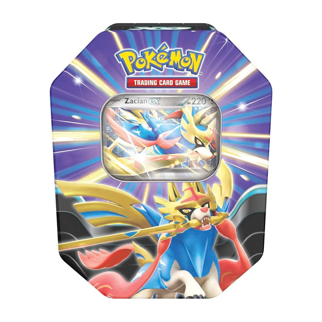 Pokemon Scarlet & Violet: Zacian ex Slashing Legends Tin (4 booster Pack) (ENG) Pokémon