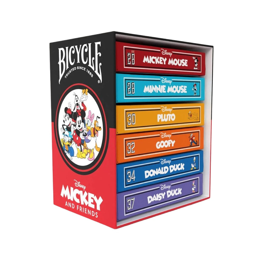 Disney Classic Mickey and Friends 6-Deck Box Set Bicycle Bicycle