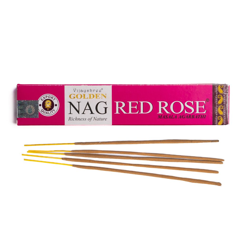 Golden Nag - Red Rose Incense Vijayshree Vijayshree