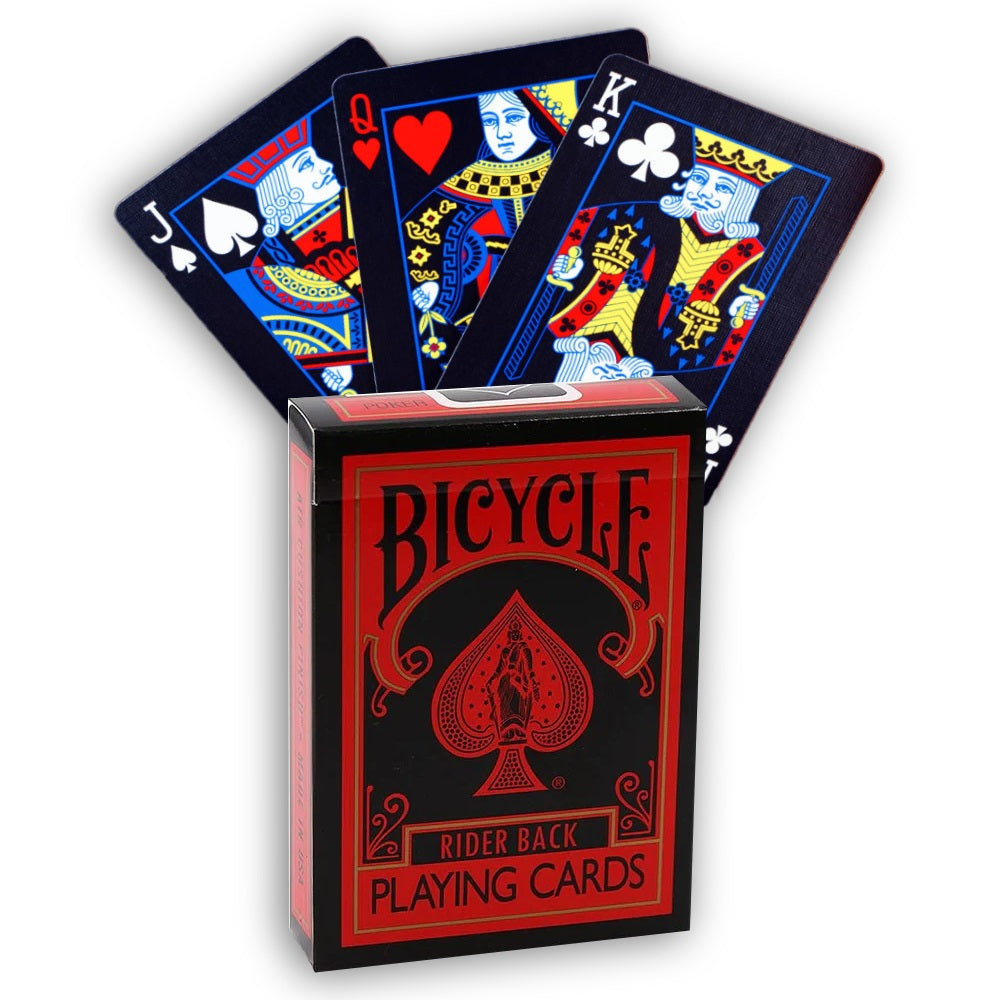 Bicycle Rider Back Reverse Cards Deck (Red & Black) Bicycle