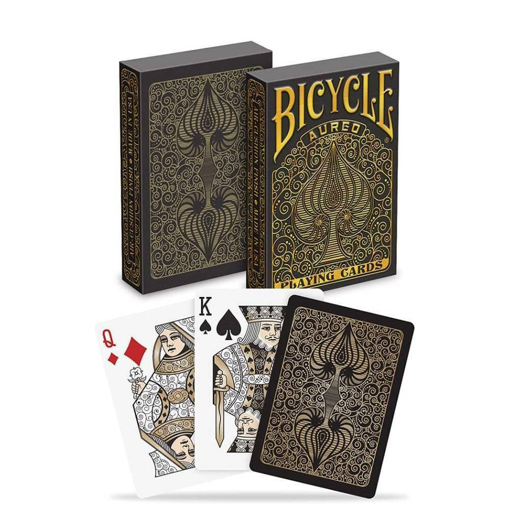 Bicycle Aureo Black playing cards Bicycle