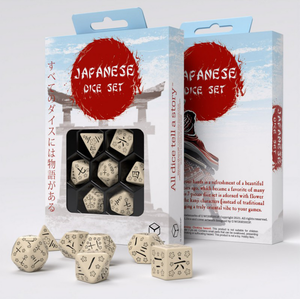 Japanese Last Words Stone Dice Set Q-Workshop