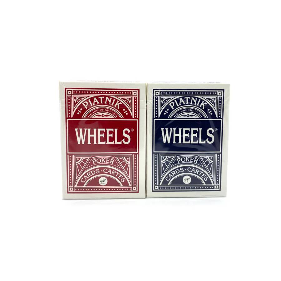 Piatnik Wheels Poker Card Decks 2 pcs. (red and blue) Piatnik
