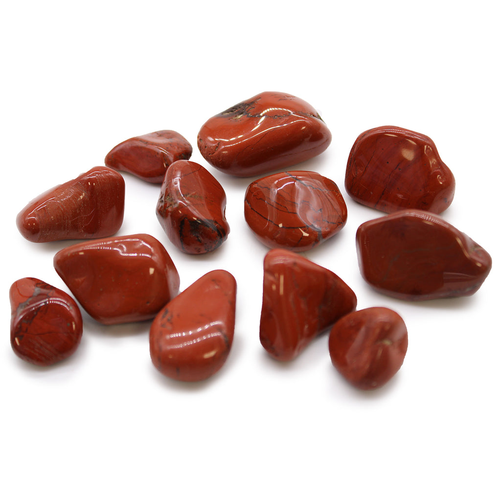 Medium African Tumble Stones (12x) - Jasper Red Ancient Wisdom Ancient Wisdom