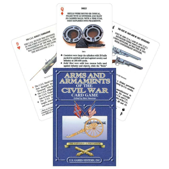 Arms and Armaments of the Civil War playing card game US Games Systems