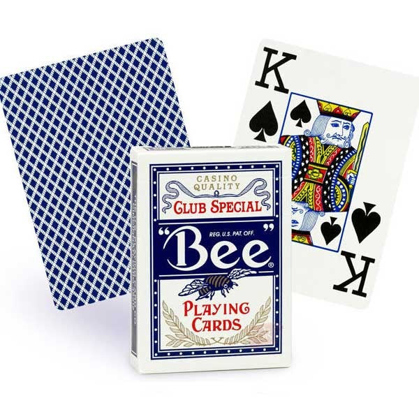 Bee Jumbo poker cards (Blue) Bicycle