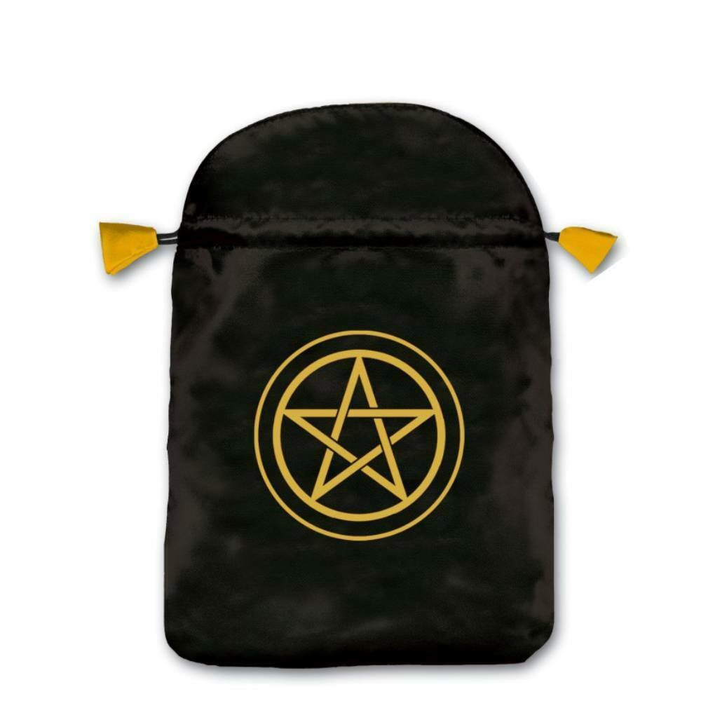Pentacle Satin Black Bag Cards Lo Scarabeo Lo Scarabeo