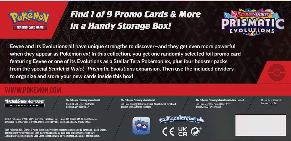 pokemon cards prismatic evolutions booster box Scarlet & Violet Prismatic Evolutions Surprise Box