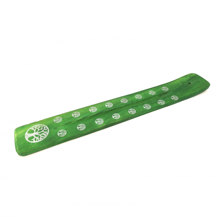 Minor defect Wooden Incense Holders Ancient Wisdom (green) Ancient Wisdom