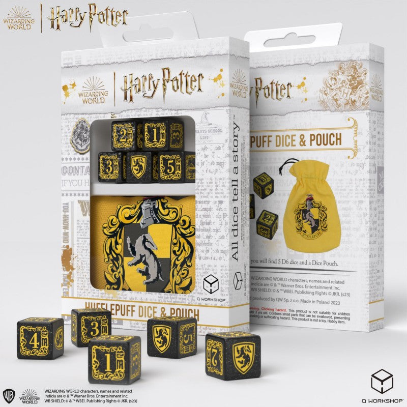 Harry Potter Hufflepuff Dice & Pouch Q-Workshop