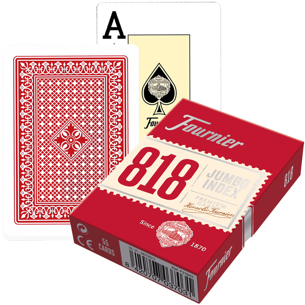 Fournier 818 poker cards (Red) Fournier