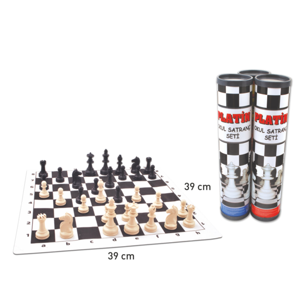 Platin Roll Cylinder Chess Set Star Star