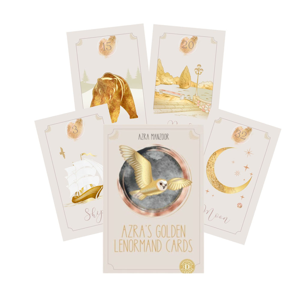 Minor Defect Azra’s Golden Lenormand Cards AGM AGM