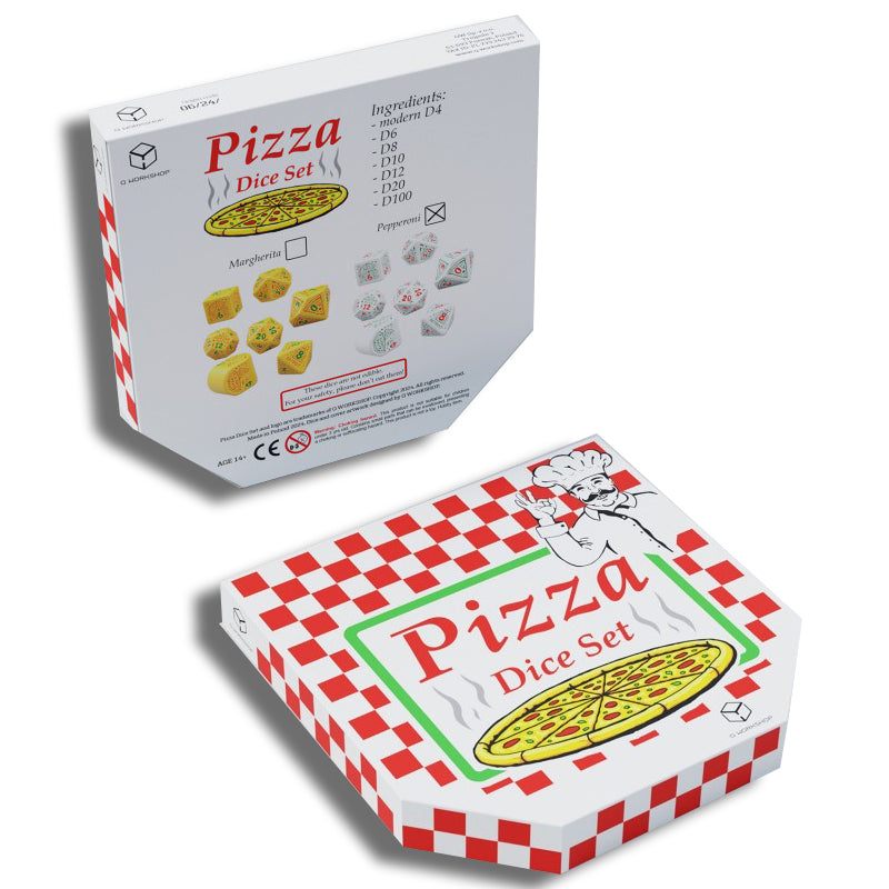 Q WORKSHOP Pizza Dice Set Pepperoni Q-Workshop