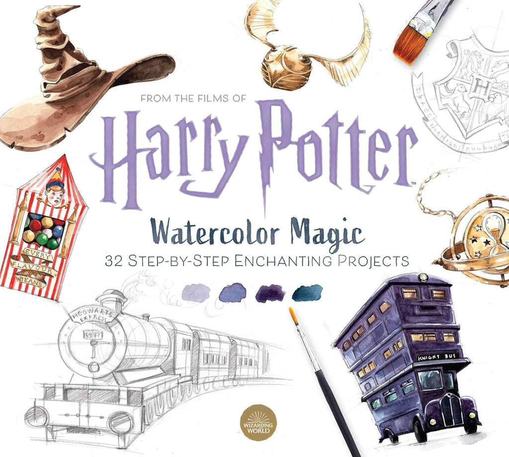 Harry Potter Watercolor Magic: 32 Step-by-Step Enchanting Projects Insight Editions Insight Editions