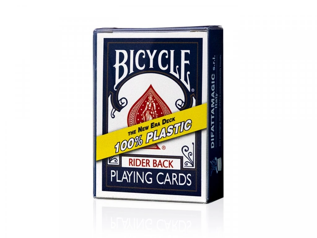 Bicycle Rider Back Plastic playing cards (Blue) Bicycle
