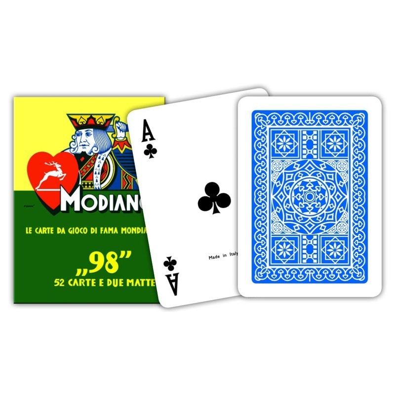 ''98'' Poker Cards Deck Modiano (blue) Modiano