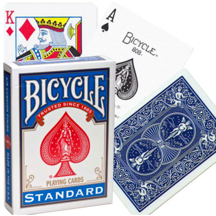 Minor Defect Bicycle Rider Standard poker cards (Blue)