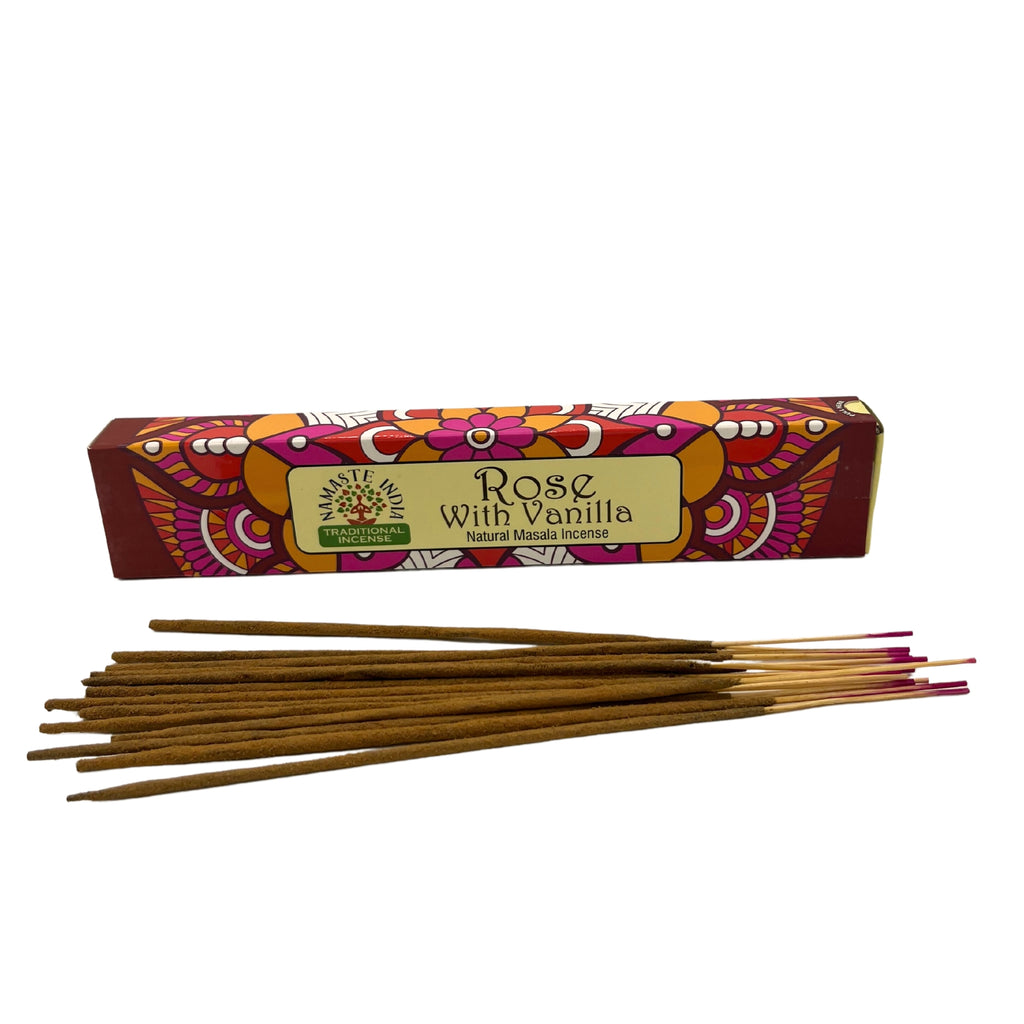 Namaste Mandala Masala Incense - Rose With Vanilla Orkay Orkay