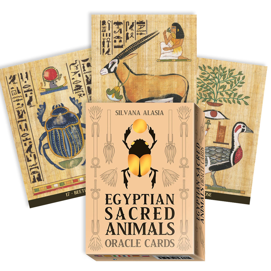 Egyptian Sacred Animals Oracle Cards Lo Scarabeo Lo Scarabeo