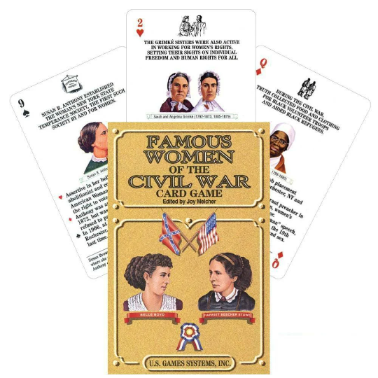 Famous Women of the Civil War playing card game US Games Systems
