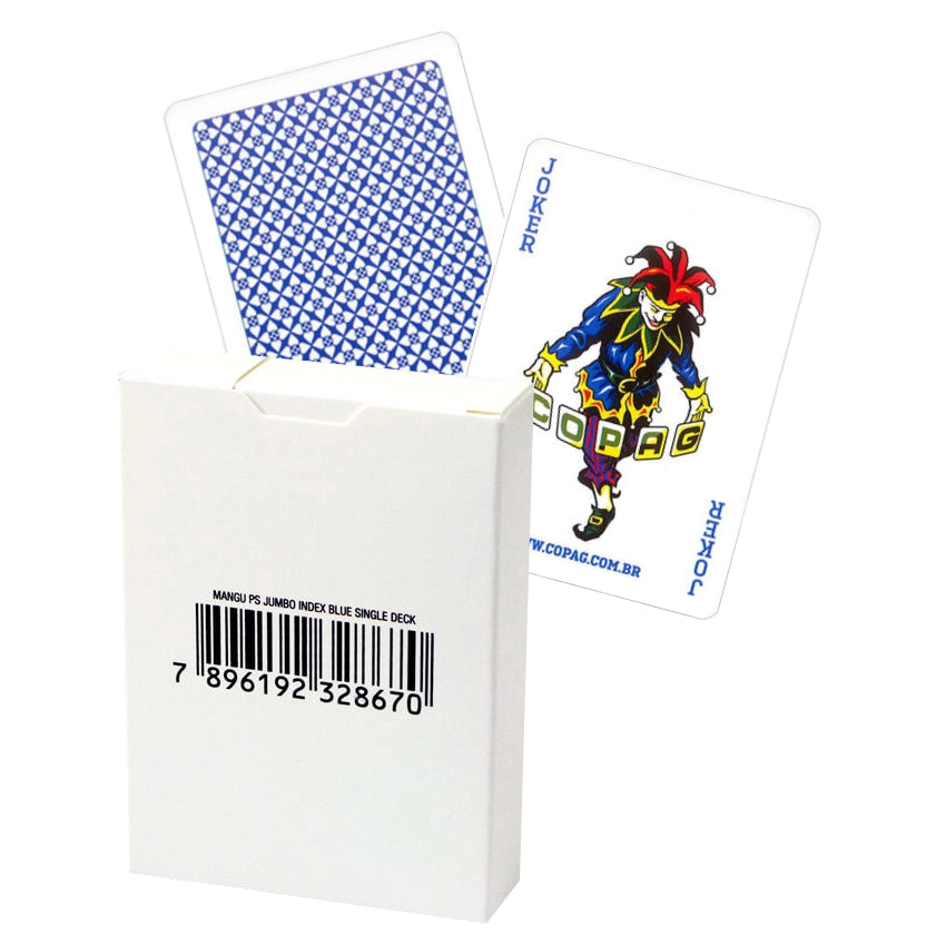 Copag 4 Corner Jumbo poker cards in white box (Blue) Copag