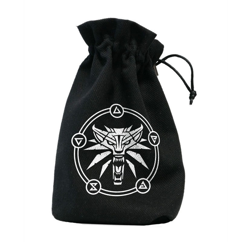 The Witcher Dice Bag Geralt School of the wolf black and white Q-Workshop