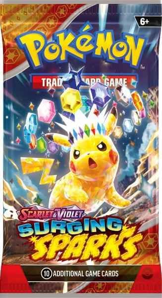 Pokemon Scarlet & Violet: Surging Sparks Booster Pack (10) Pokémon