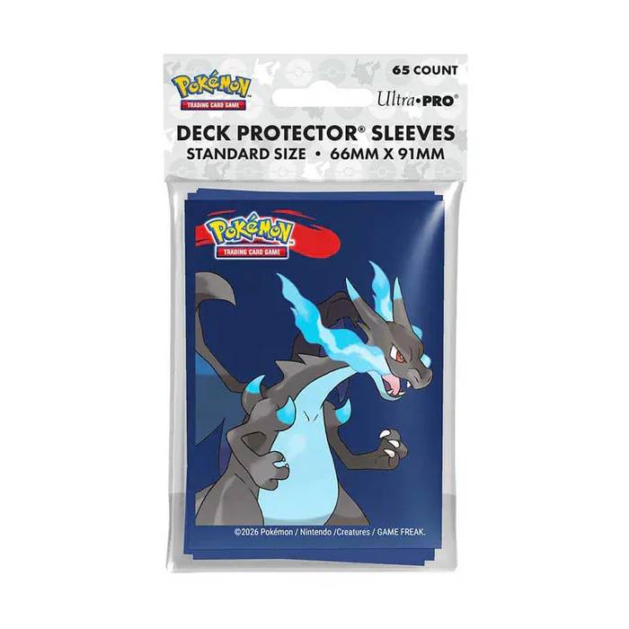 Mega Charizard X Standard Deck Protector Sleeves for Pokémon (65 cards) Ultra Pro Ultra PRO
