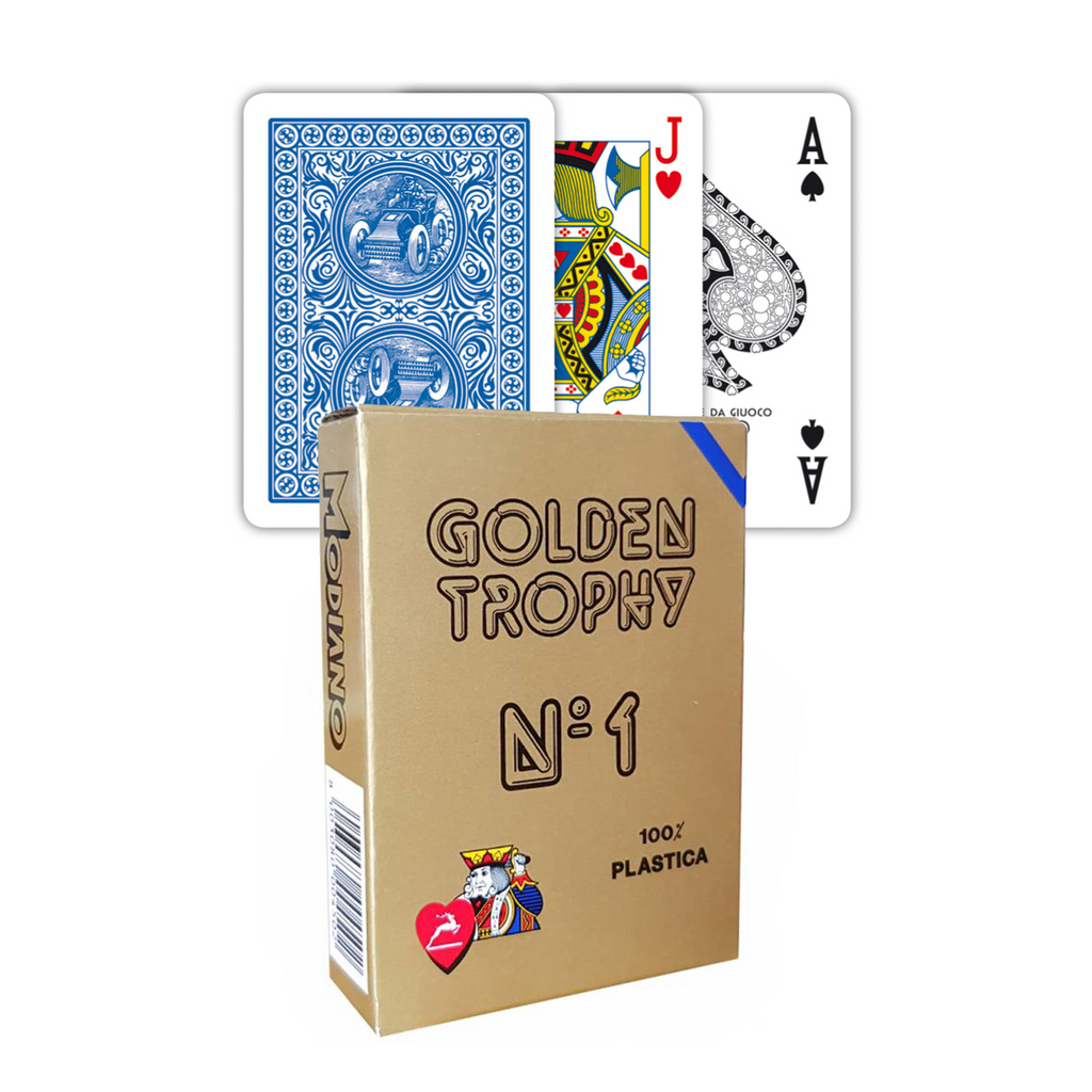 Modiano Golden Trophy playing cards (blue) Modiano