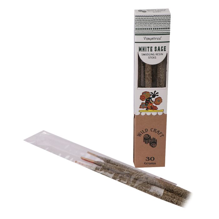 Golden White Sage Smudging Resin Sticks Ancient Wisdom