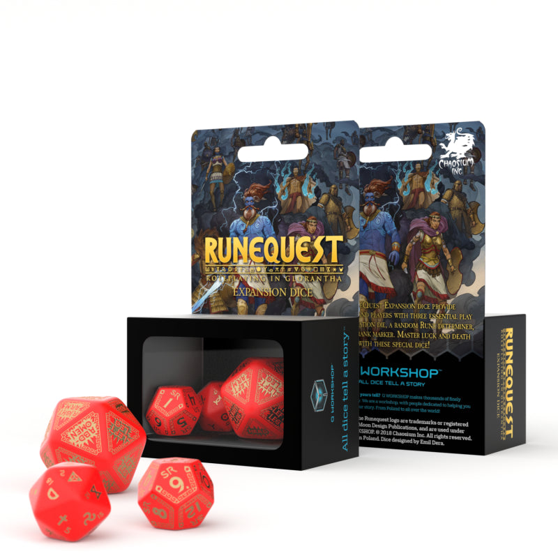 Runequest expansion Expansion Dice set red and gold Q-Workshop