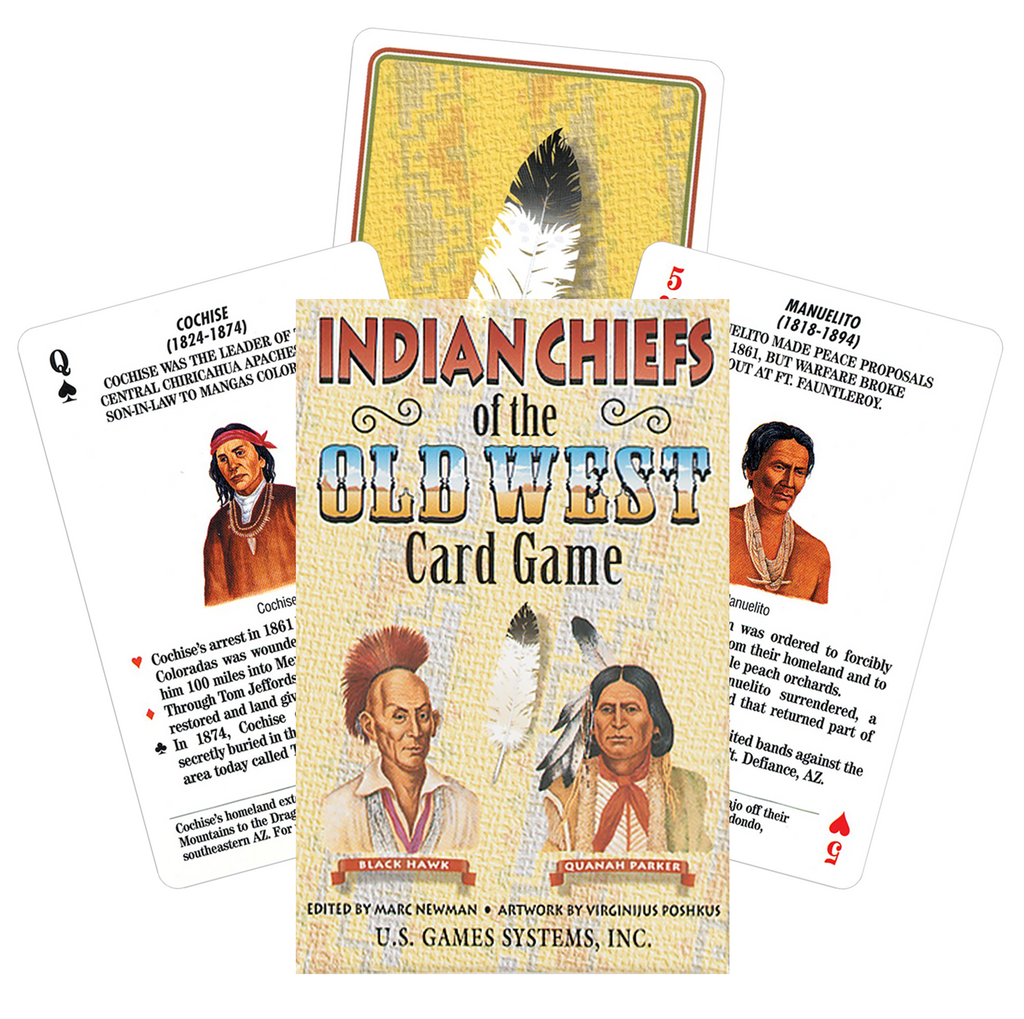 Indian Chiefs Of The Old West playing card game Us Games Systems US Games Systems