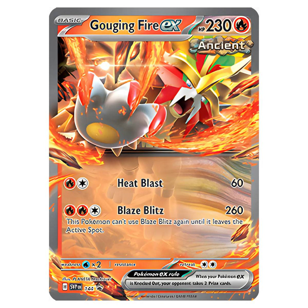 pokemon gouging fire card Pokémon TCG: Paradox Destinies Ex Tin (Gouging Fire Ex) – CardsHouse
