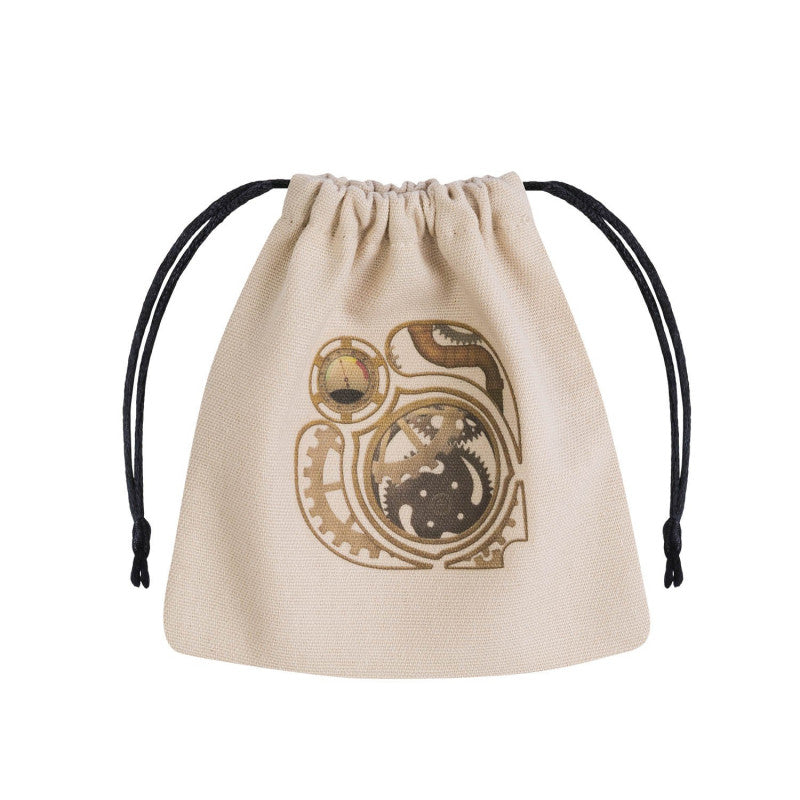 Steampunk Dice Bag Beige and multicolor Q-Workshop