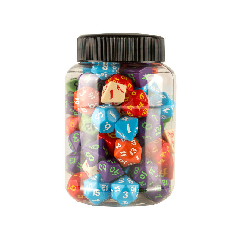 Round Jar of Classic RPG Dice 80 pcs. Q-workshop Q-Workshop