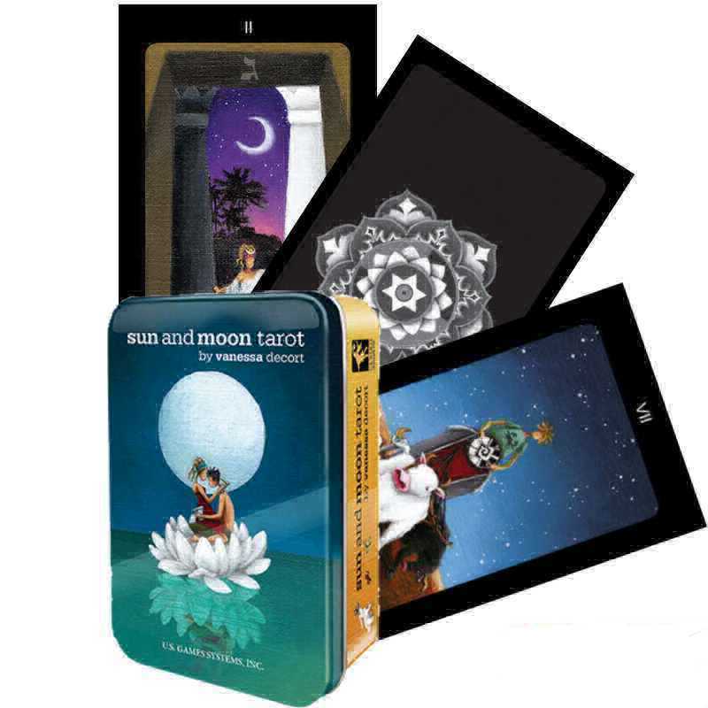 Sun And Moon Tarot cards in a tin US Games Systems US Games Systems