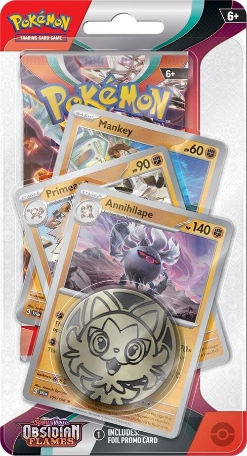 Pokémon Scarlet & Violet: Annihilape Obsidian Flames Premium Blister Pack and Coin (ENG) Pokémon