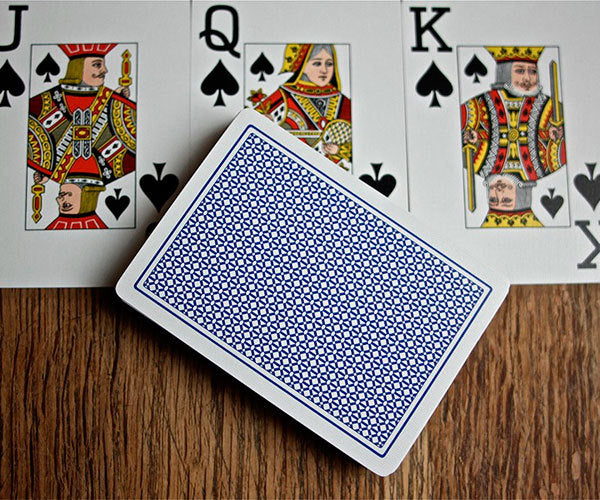 Fournier 818 Linen Finish Poker Playing cards (Blue) – CardsHouse