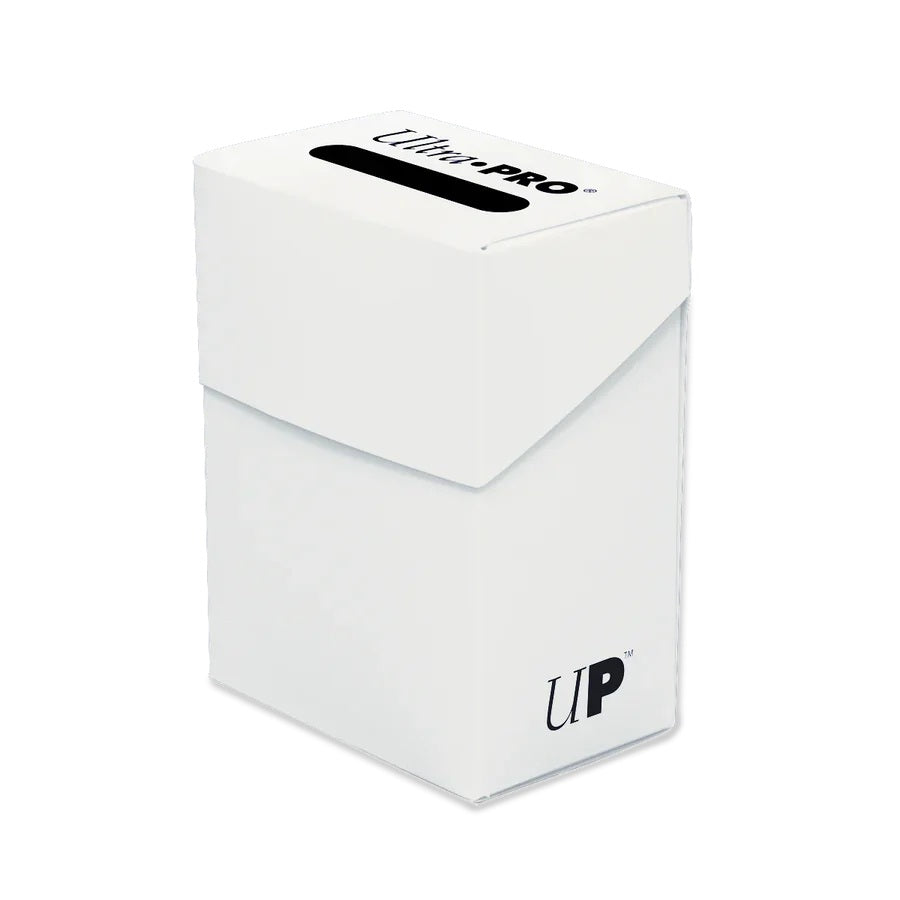 Solid Color Deck Box White Ultra Pro Ultra PRO